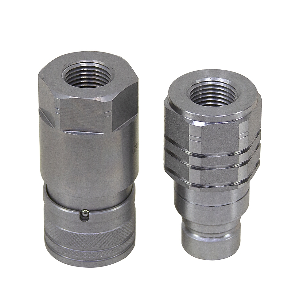 1/2" NPT Flush Face Quick Coupler Set ISO 16028 Pressure Components Inc
