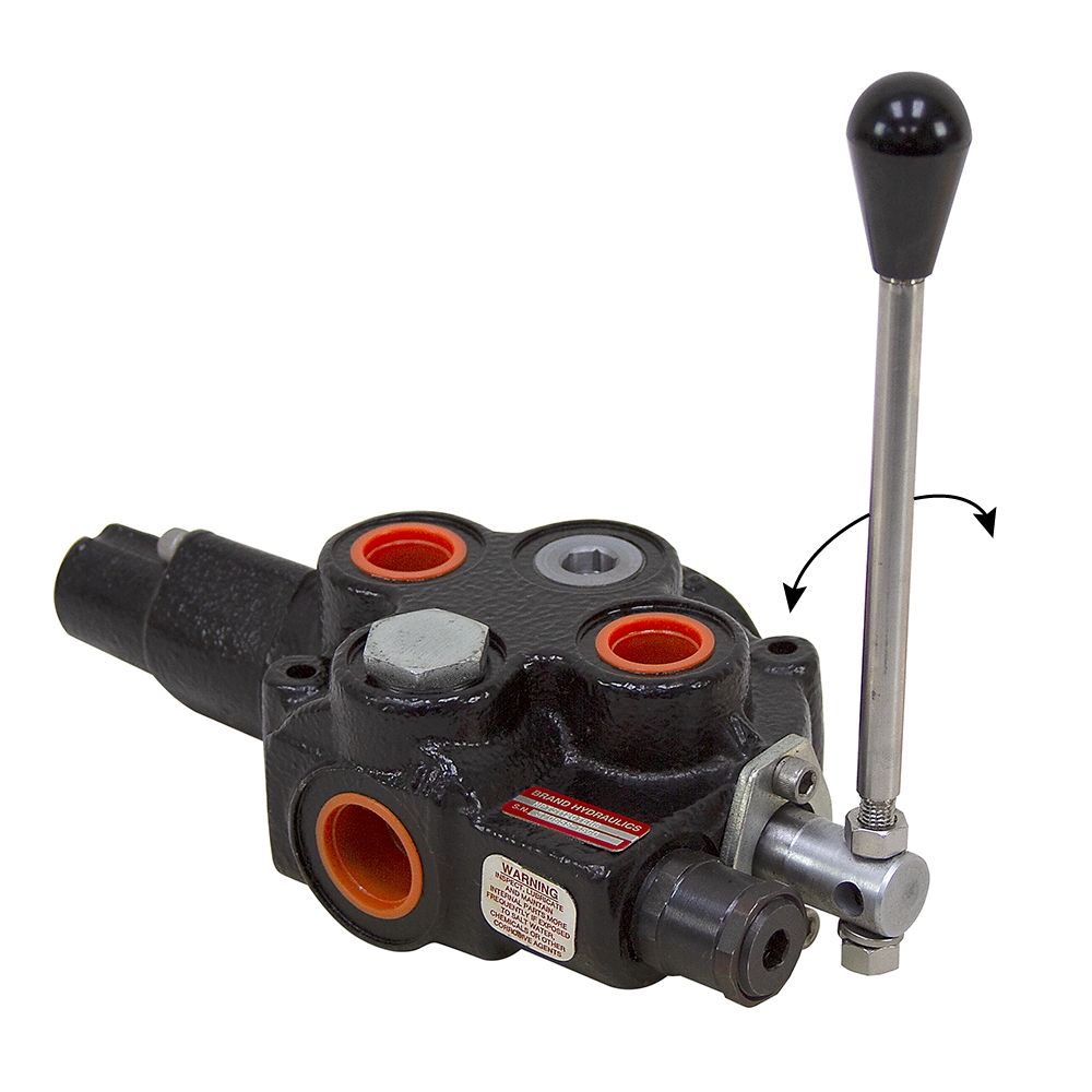 Spool X 13 GPM Hydraulic Control Valve, Monoblock Cast Iron, 02/01/2024