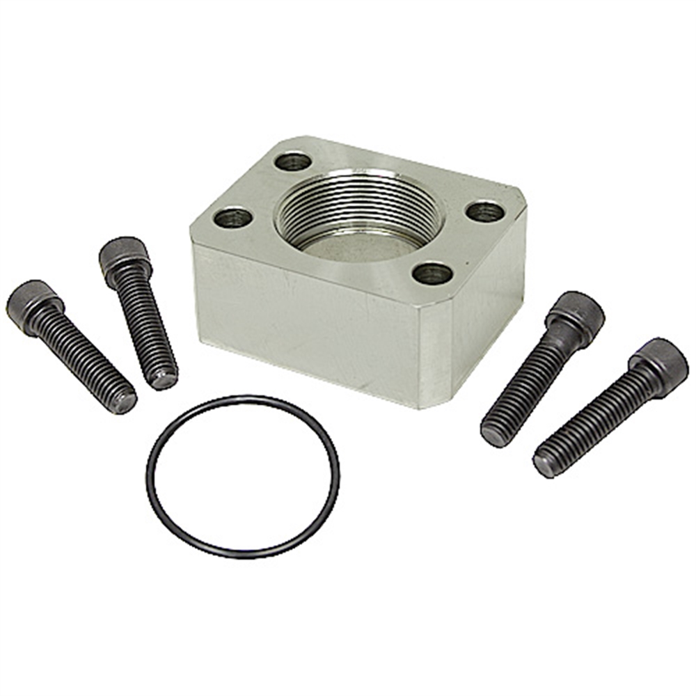 2" 4Bolt Flange Code 61 To 2" NPT Kit Tompkins W43K3232 Flange