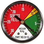 Filter Indicator Gauge Use On Suction Line Only Zinga GV10