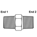 1" NPT Male x 1" NPT Male Straight 5404-16-16 Adapter - Alternate 1