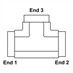 1/2" NPT Female x 1/2" NPT Female x 1/2" NPT Female Tee 5605-08-08-08 Adapter - Alternate 1