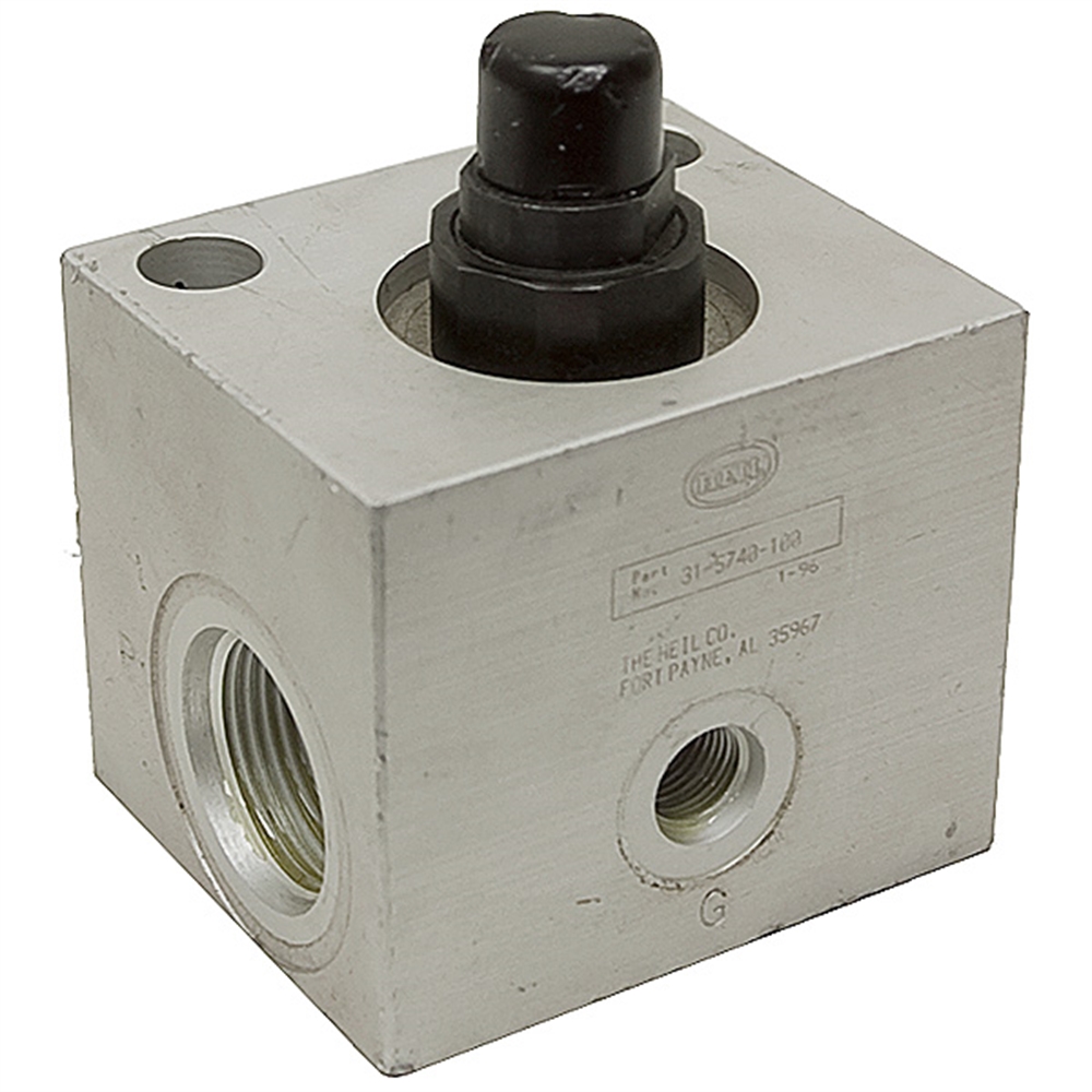 SAE 16 2O GPM 1100 PSI Relief Valve NonAdjustable Relief & Cushion