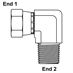 JIC 24 Female Swivel x 1-1/2" NPT Male 90 Degree Elbow 6501-24-24 Adapter - Alternate 1