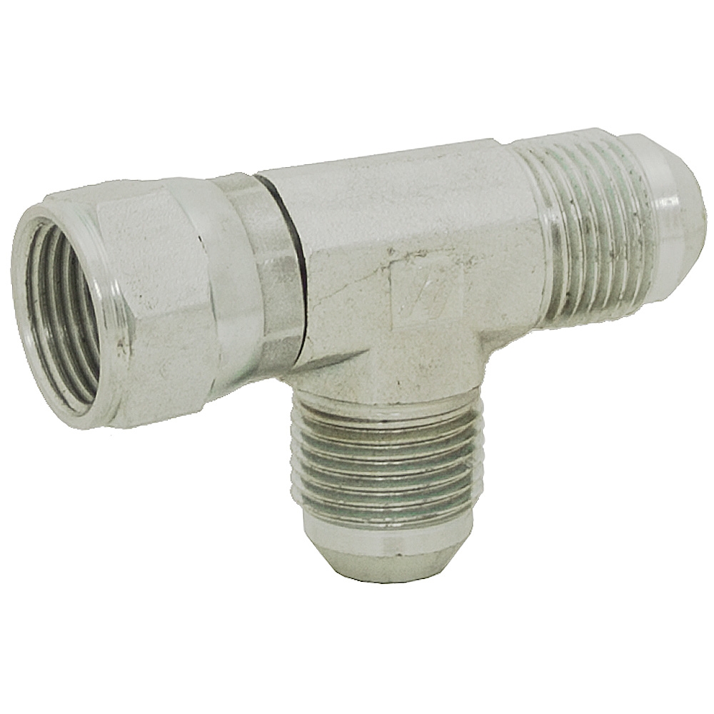 JIC 4 Male x JIC 4 Female Swivel x JIC 4 Male Tee 6602040404 Adapter
