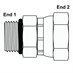 SAE 12 Male x 3/4" NPT Female Swivel Straight 6900-12-12 Adapter - Alternate 1