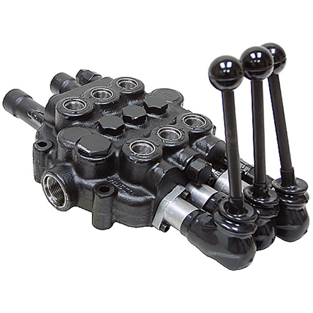 3 SPOOL 25 GPM HUSCO 9110C VALVE W/ FLOAT Directional Control Valves