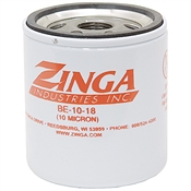 10 Micron Replacement Element w/18 PSI Bypass Zinga BE1018