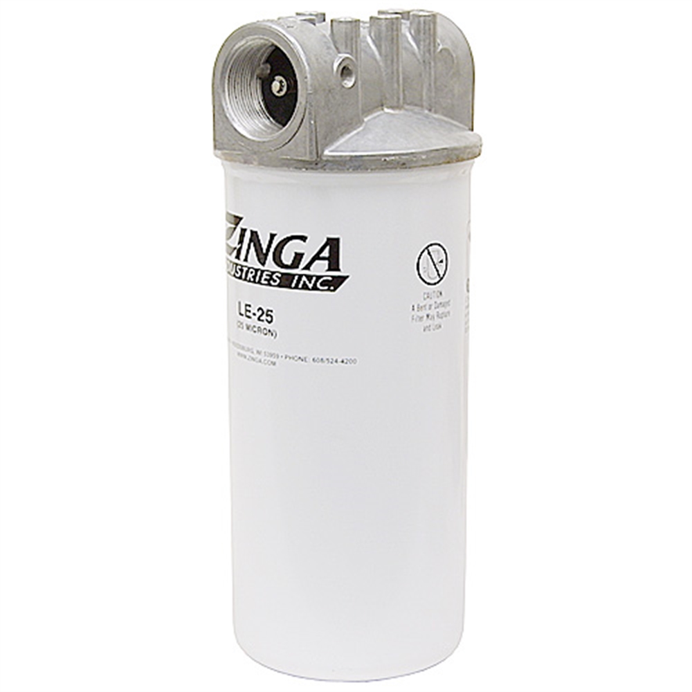11/2" NPT 32 GPM Suction Line Filter Zinga LE25 Filter Assemblies Hydraulic Filters