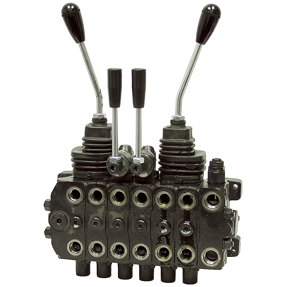 6 SPOOL 16 GPM WALVOIL JOYSTICK BACKHOE HYD VALVE Directional Control