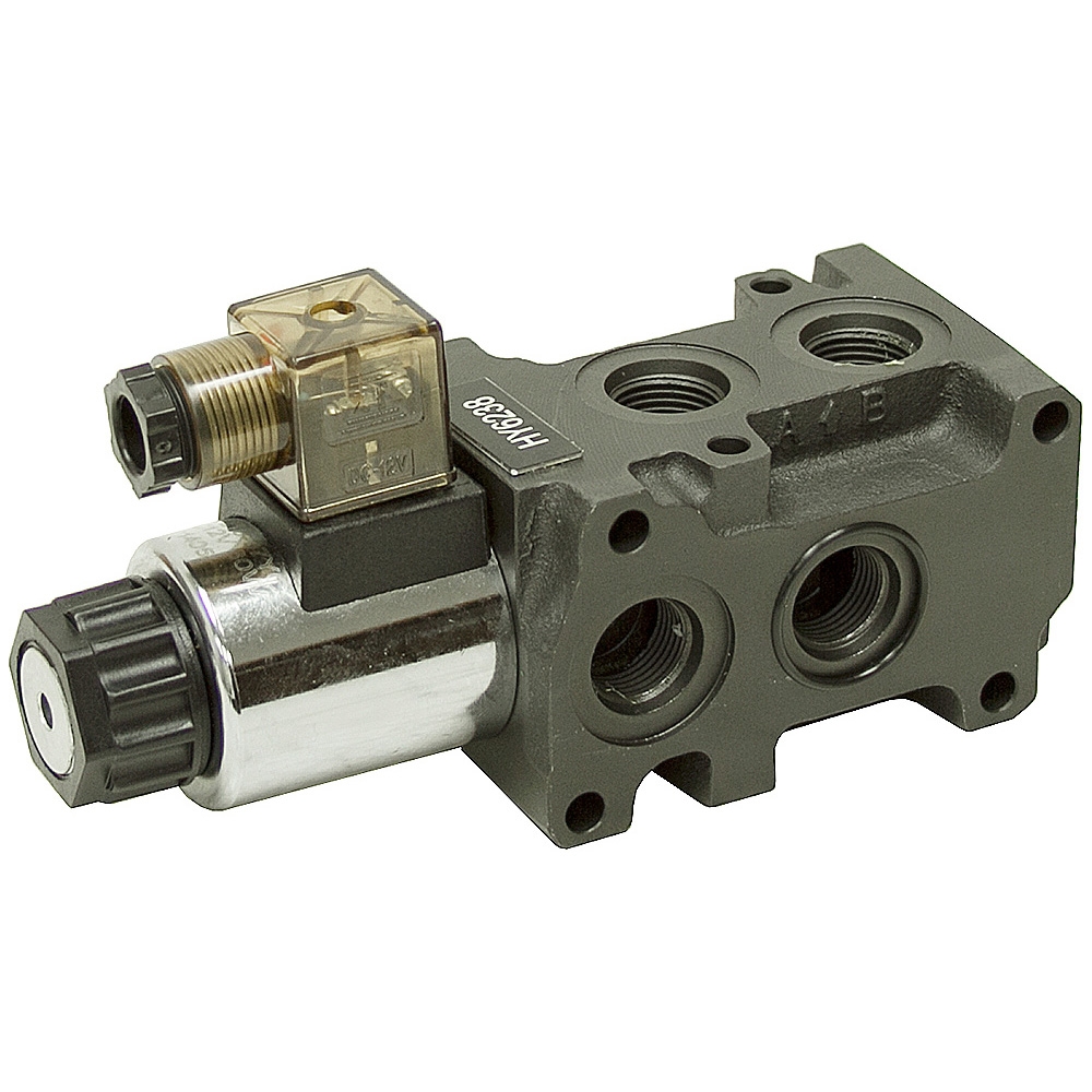 13 GPM 12/24 Volt DC SAE 8 Solenoid Operated Double Selector Valve
