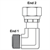 ORFS 8 Male x ORFS 8 Female Swivel 90 Degree Elbow FF6500-08-08 Adapter - Alternate 1