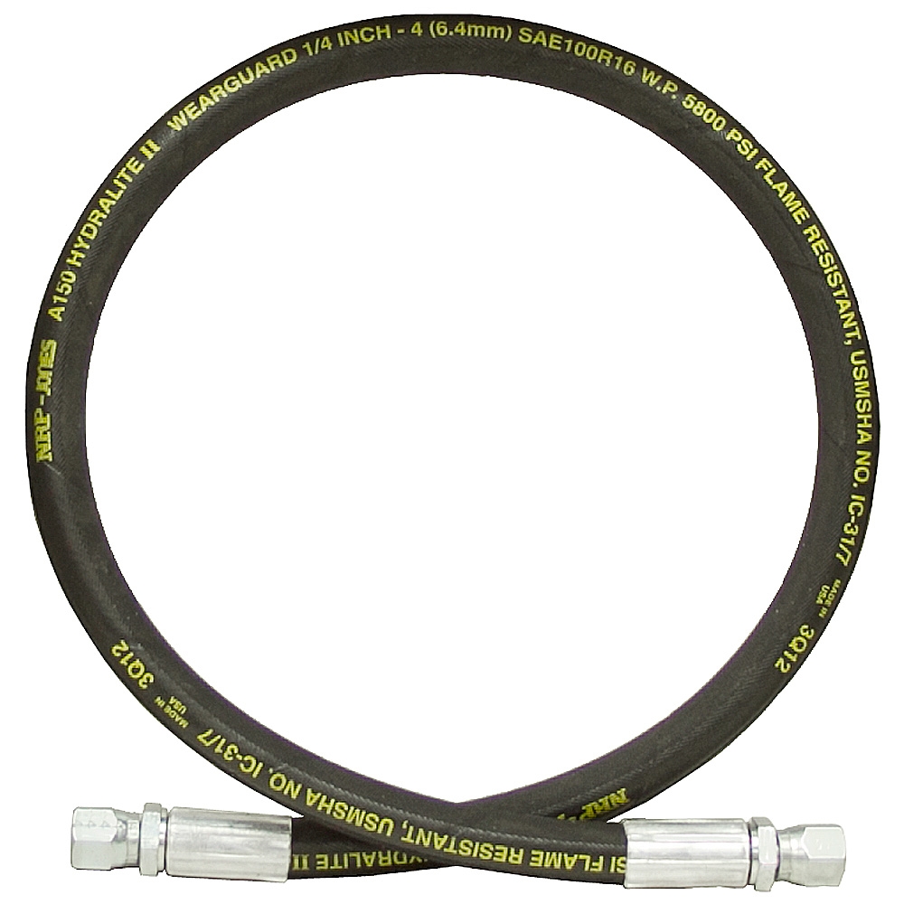 1/4" x 36" JIC 6F Swivel x JIC 6F Swivel SAE 100R16 Hydraulic Hose